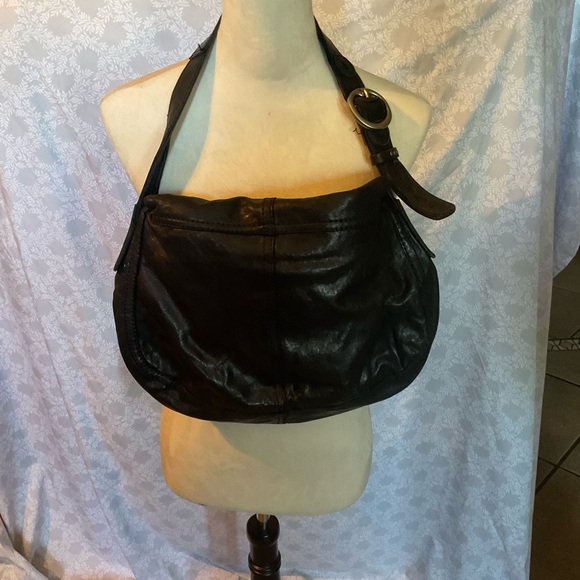 Lucky Brand Black Shoulder Bag Structured Design - Picture 5 of 11